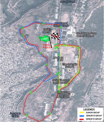 Route for cross country