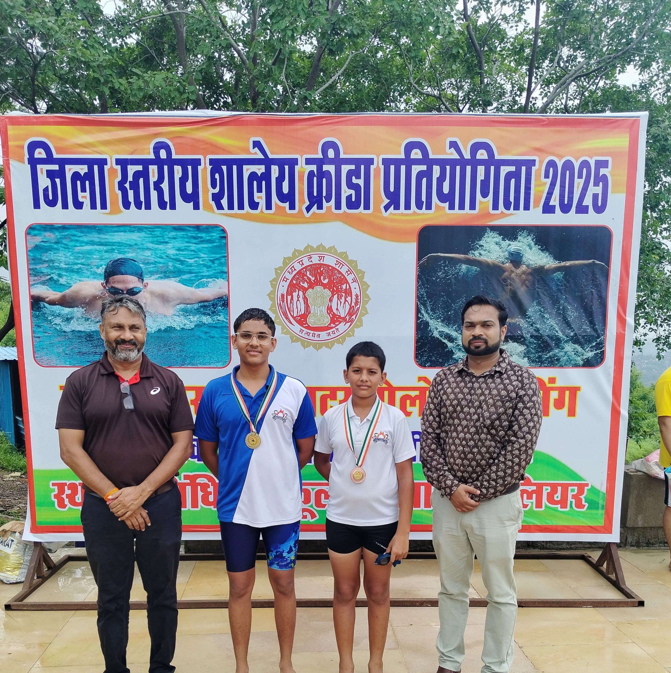The Scindia School Triumphs at SGFI District Swimming Championship